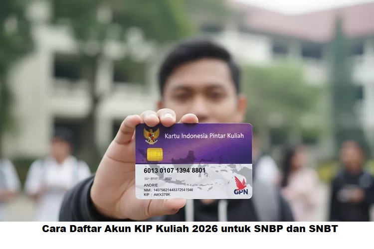 Cara Daftar Akun KIP Kuliah 2026 untuk SNBP dan SNBT, Catat Tanggalnya