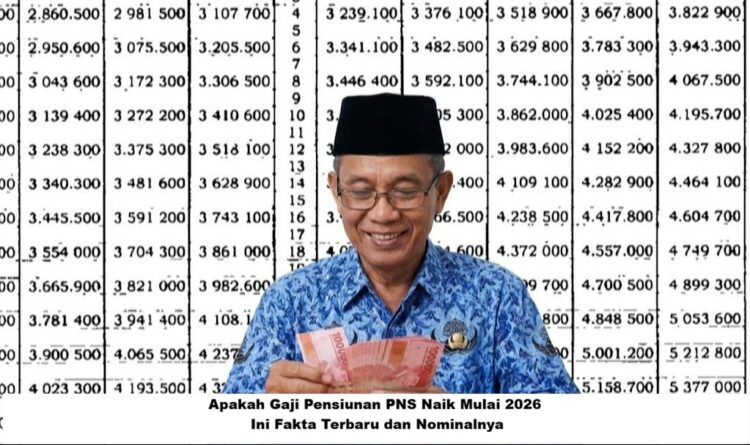 Apakah Gaji Pensiunan PNS Naik Mulai 2026? Ini Fakta Terbaru dan Nominalnya