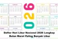 Daftar Hari Libur Nasional 2026 Lengkap, Bulan Maret Paling Banyak Libur