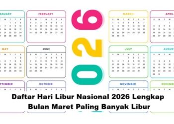 Daftar Hari Libur Nasional 2026 Lengkap, Bulan Maret Paling Banyak Libur