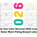 Daftar Hari Libur Nasional 2026 Lengkap, Bulan Maret Paling Banyak Libur