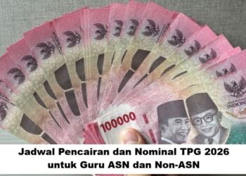Jadwal Pencairan dan Nominal TPG 2026 untuk Guru ASN dan Non-ASN