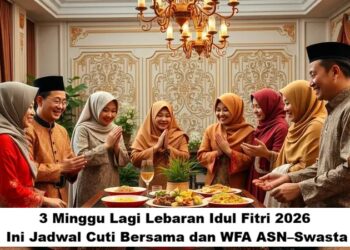3 Minggu Lagi Lebaran Idul Fitri 2026, Ini Jadwal Cuti Bersama dan WFA ASN–Swasta