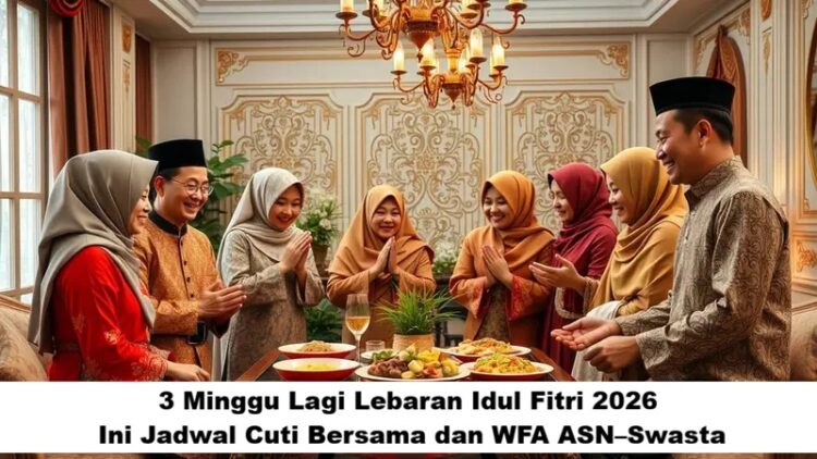 3 Minggu Lagi Lebaran Idul Fitri 2026, Ini Jadwal Cuti Bersama dan WFA ASN–Swasta