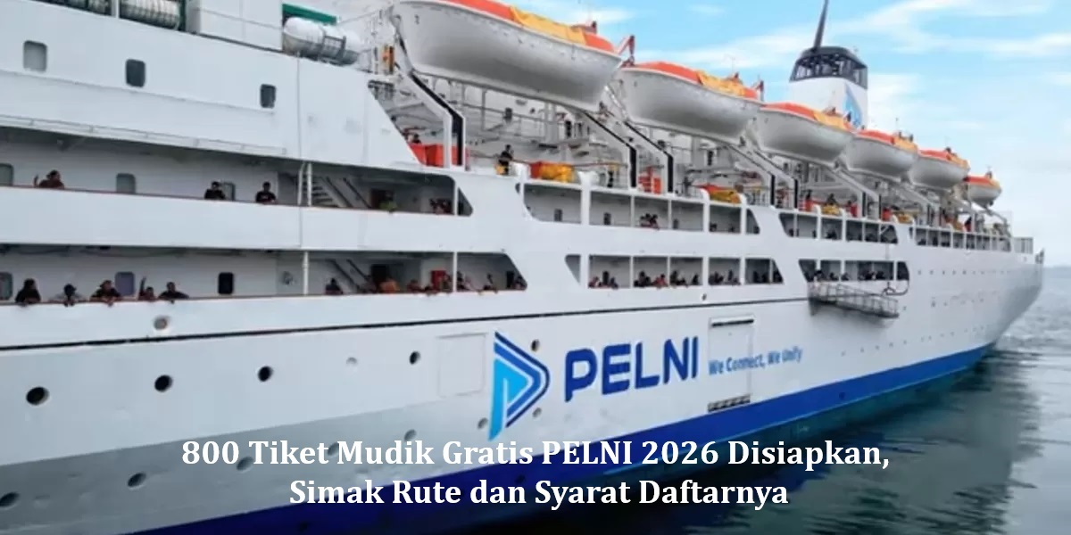 800 Tiket Mudik Gratis PELNI 2026 Disiapkan, Simak Rute dan Syarat Daftarnya