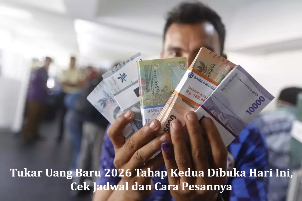 Tukar Uang Baru 2026 Tahap Kedua Dibuka Hari Ini, Cek Jadwal dan Cara Pesannya