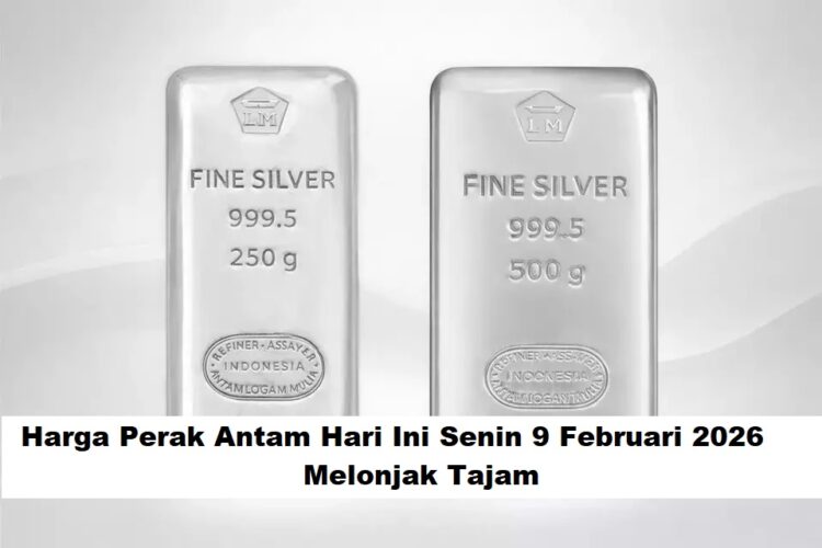 Harga Perak Antam Hari Ini Senin 9 Februari 2026 Melonjak Tajam