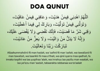 Doa Qunut Subuh: Arab, Latin, dan Artinya Lengkap