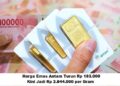 Harga Emas Antam Turun Rp 183.000, Kini Jadi Rp 2.844.000 per Gram