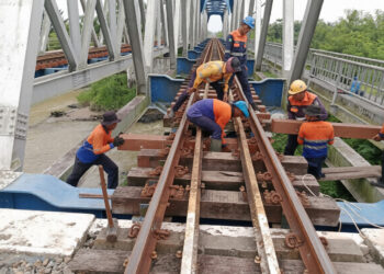 Ribuan Bantalan Sintetis Dipasang, KAI Sumut Perkuat Keselamatan Jelang Mudik