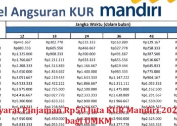 Syarat Pinjaman Rp50 Juta KUR Mandiri 2026 bagi UMKM