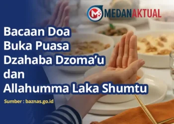 Doa Buka Puasa Dzahaba Dzoma’u Arab dan Allahumma Laka Shumtu Lengkap