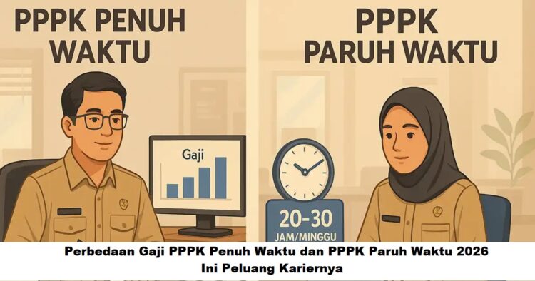 Perbedaan Gaji PPPK Penuh Waktu dan PPPK Paruh Waktu 2026: Ini Peluang Kariernya