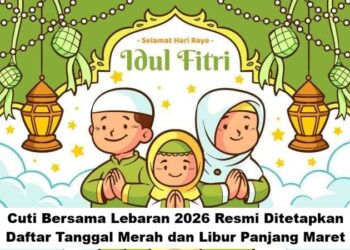 Cuti Bersama Lebaran 2026 Resmi Ditetapkan: Daftar Tanggal Merah dan Libur Panjang Maret