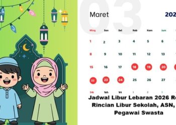 Jadwal Libur Lebaran 2026 Resmi: Rincian Libur Sekolah, ASN, dan Pegawai Swasta