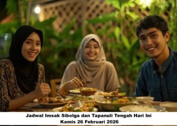 Jadwal Imsak Sibolga dan Tapanuli Tengah Hari Ini, Kamis 26 Februari 2026