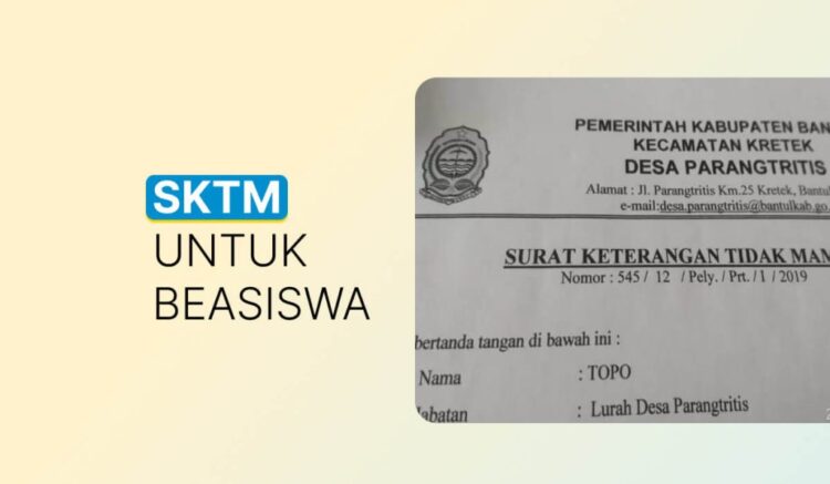 Cara Membuat SKTM untuk Daftar KIP Kuliah, Lengkap Syarat dan Prosedurnya