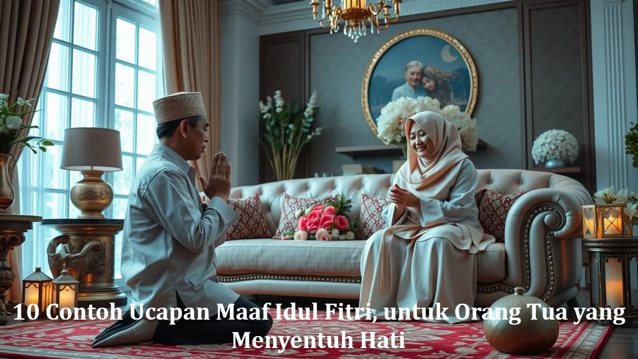 10 Contoh Ucapan Maaf Idul Fitri, untuk Orang Tua yang Menyentuh Hati
