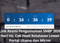 Link Resmi Pengumuman SNBP 2026 Hari Ini, Cek Hasil Kelulusan Lewat Portal Utama dan Mirror