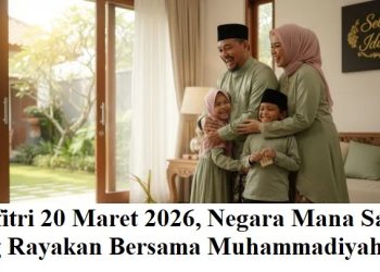Idulfitri 20 Maret 2026, Negara Mana Saja yang Rayakan Bersama Muhammadiyah?