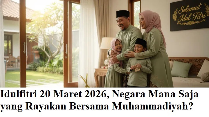 Idulfitri 20 Maret 2026, Negara Mana Saja yang Rayakan Bersama Muhammadiyah?