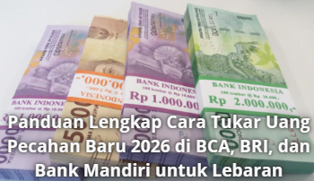 Panduan Lengkap Cara Tukar Uang Pecahan Baru 2026 di BCA, BRI, dan Bank Mandiri untuk Lebaran