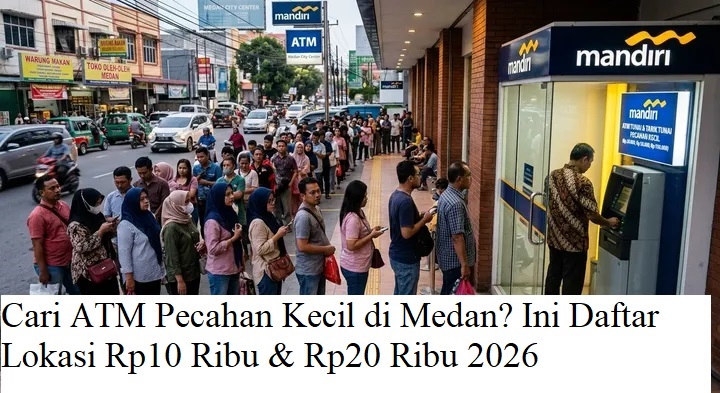 Cari ATM Pecahan Kecil di Medan? Ini Daftar Lokasi Rp10 Ribu & Rp20 Ribu 2026