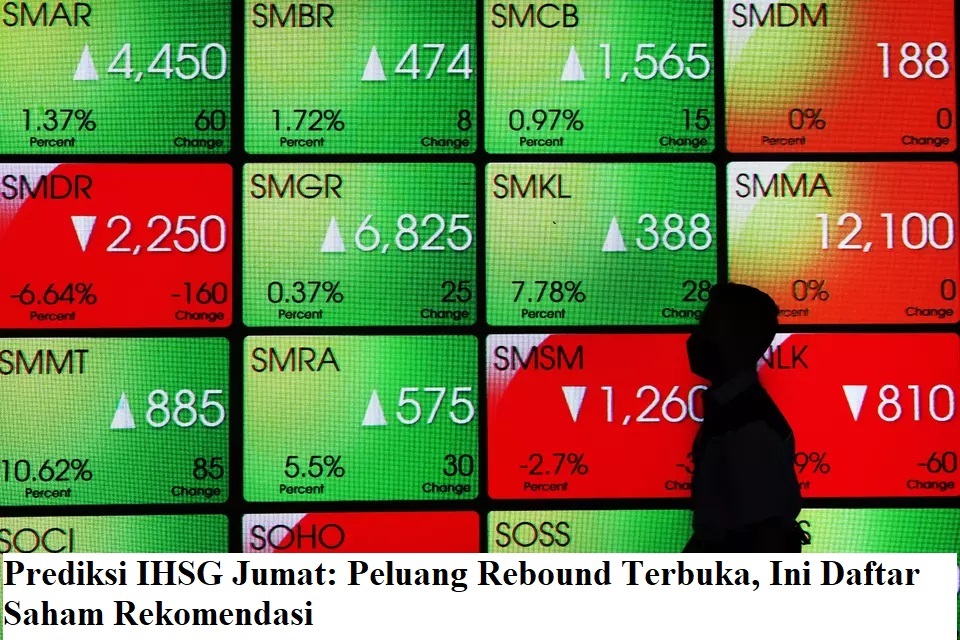 Prediksi IHSG Jumat: Peluang Rebound Terbuka, Ini Daftar Saham Rekomendasi