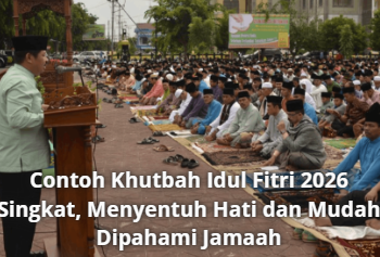 Contoh Khutbah Idul Fitri 2026 Singkat, Menyentuh Hati dan Mudah Dipahami Jamaah