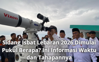 Sidang Isbat Lebaran 2026 Dimulai Pukul Berapa? Ini Informasi Waktu dan Tahapannya