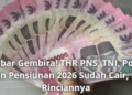 Kabar Gembira! THR PNS, TNI, Polri dan Pensiunan 2026 Sudah Cair, Ini Rinciannya