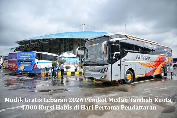 Mudik Gratis Lebaran 2026 Pemkot Medan Tambah Kuota, 4.000 Kursi Habis di Hari Pertama Pendaftaran