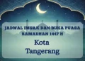 Jadwal Buka Puasa Tangerang Hari Ini 17 Maret 2026