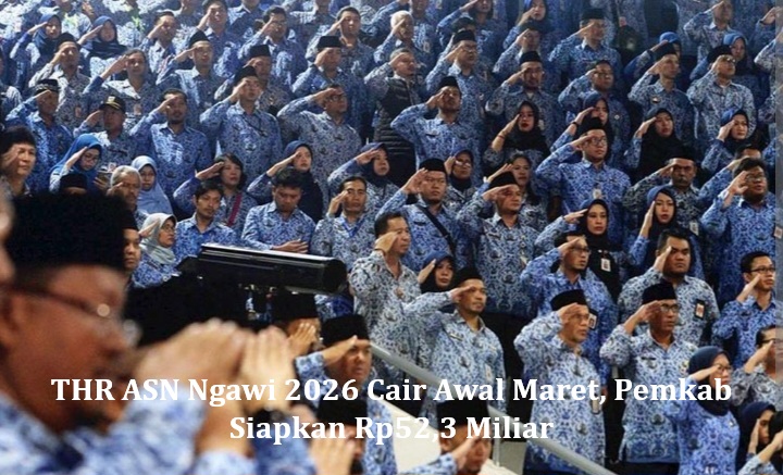 THR ASN Ngawi 2026 Cair Awal Maret, Pemkab Siapkan Rp52,3 Miliar