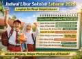 Jadwal Libur Sekolah Lebaran 2026 Resmi: Mulai 16 Maret, Siswa Libur Hingga 29 Maret