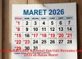 Catat! Ini Daftar Libur Nasional dan Cuti Bersama Lebaran 2026 di Bulan Maret