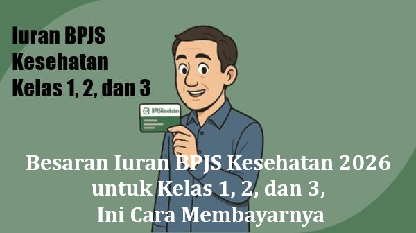 Besaran Iuran BPJS Kesehatan 2026 untuk Kelas 1, 2, dan 3, Ini Cara Membayarnya