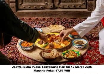 Jadwal Buka Puasa Yogyakarta Hari Ini 12 Maret 2026, Maghrib Pukul 17.57 WIB