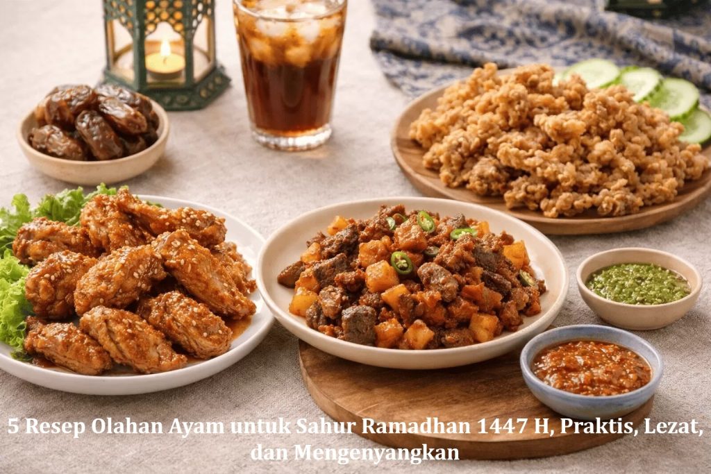 5 Resep Olahan Ayam untuk Sahur Ramadhan 1447 H, Praktis, Lezat, dan Mengenyangkan
