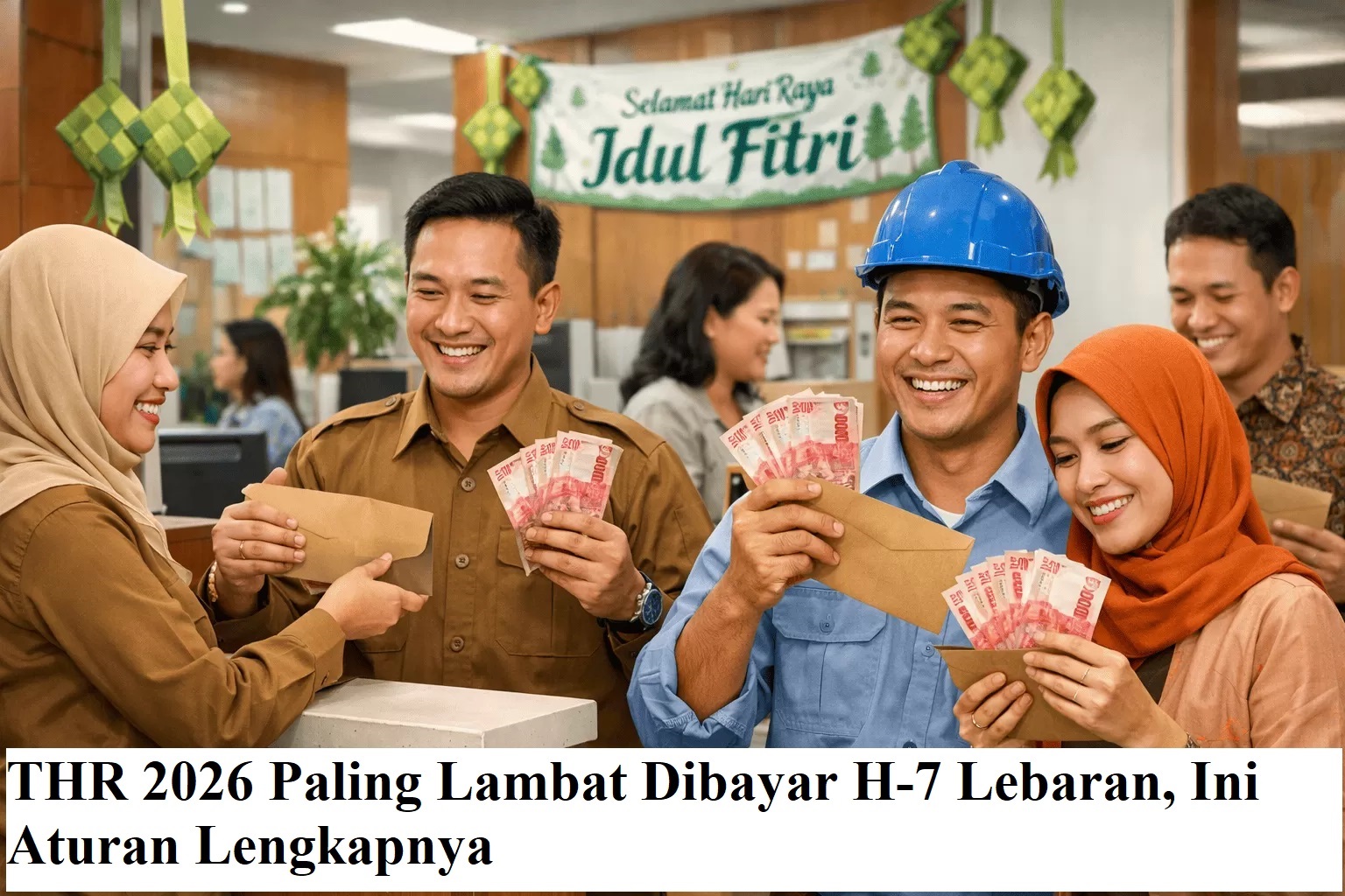THR 2026 Paling Lambat Dibayar H-7 Lebaran, Ini Aturan Lengkapnya