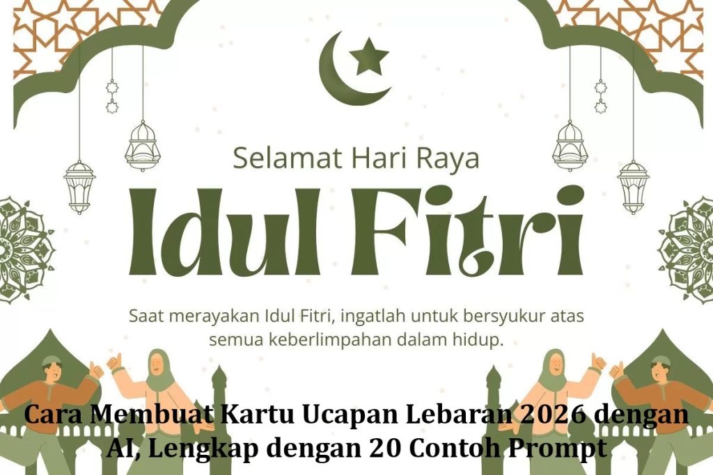 Cara Membuat Kartu Ucapan Lebaran 2026 dengan AI, Lengkap dengan 20 Contoh Prompt