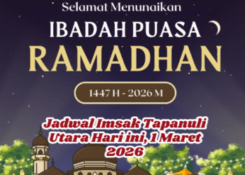 Jadwal Imsak Tapanuli Utara Hari ini, 1 Maret 2026