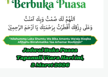 Jadwal Buka Puasa Tapanuli Utara Hari ini, 2 Maret 2026