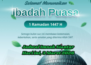 Jadwal Imsak Siantar Hari ini, 3 Maret 2026