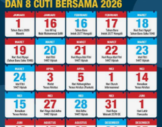 Jadwal Libur Idul Fitri 1447 H, Cuti Bersama dan WFA ASN