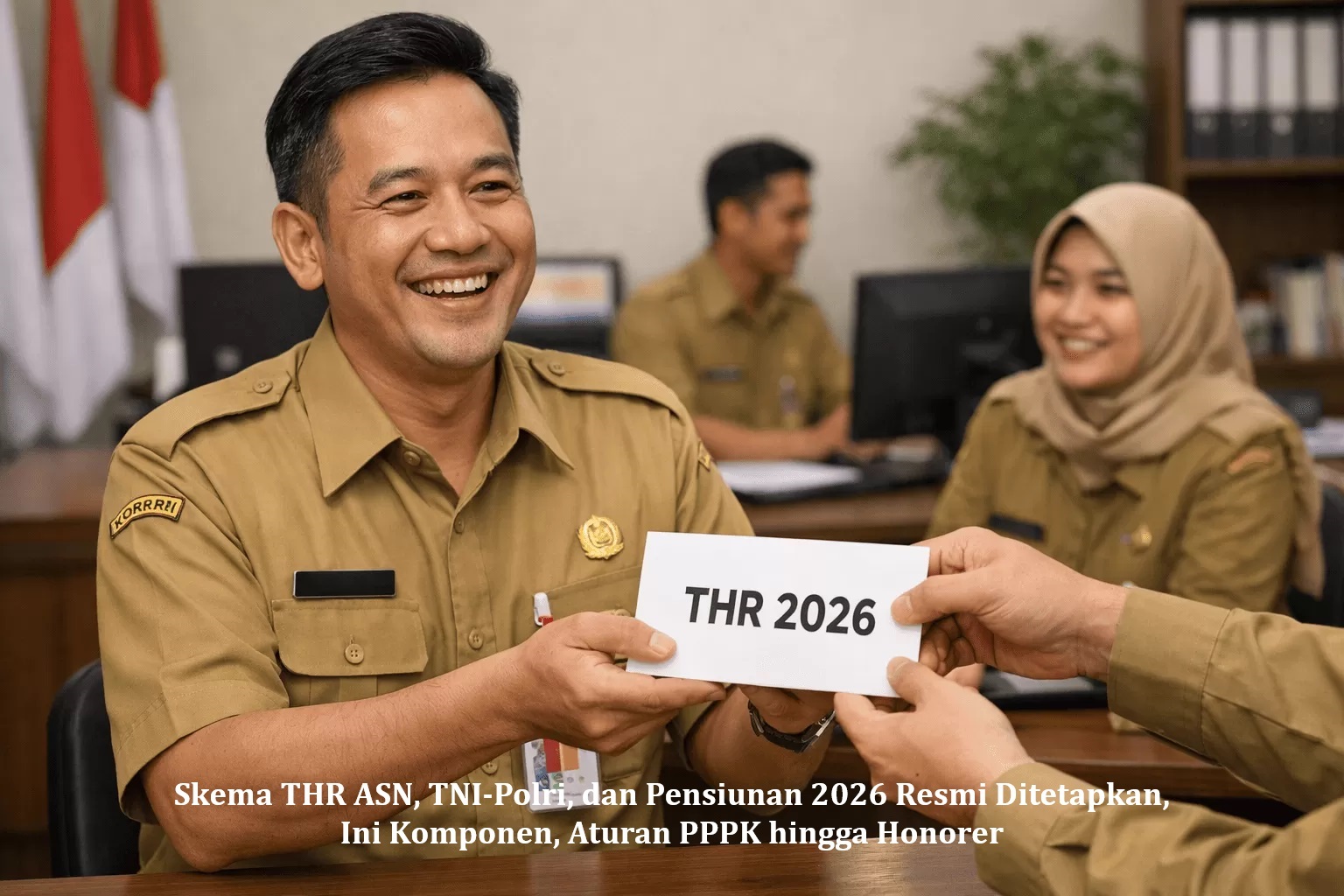Skema THR ASN, TNI-Polri, dan Pensiunan 2026 Resmi Ditetapkan, Ini Komponen, Aturan PPPK hingga Honorer