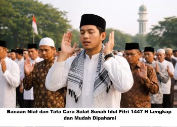Bacaan Niat dan Tata Cara Salat Sunah Idul Fitri 1447 H Lengkap dan Mudah Dipahami