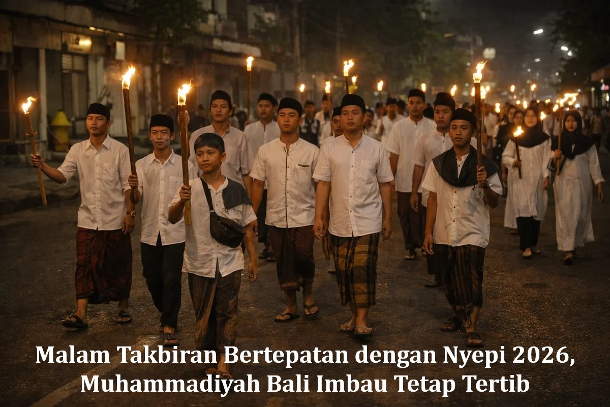 Malam Takbiran Bertepatan dengan Nyepi 2026, Muhammadiyah Bali Imbau Tetap Tertib