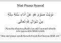 Niat Puasa Syawal 6 Hari: Arab, Latin, Arti, dan Keutamaannya Lengkap
