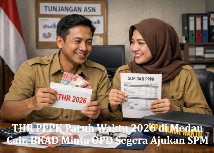 THR PPPK Paruh Waktu 2026 di Medan Cair, BKAD Minta OPD Segera Ajukan SPM